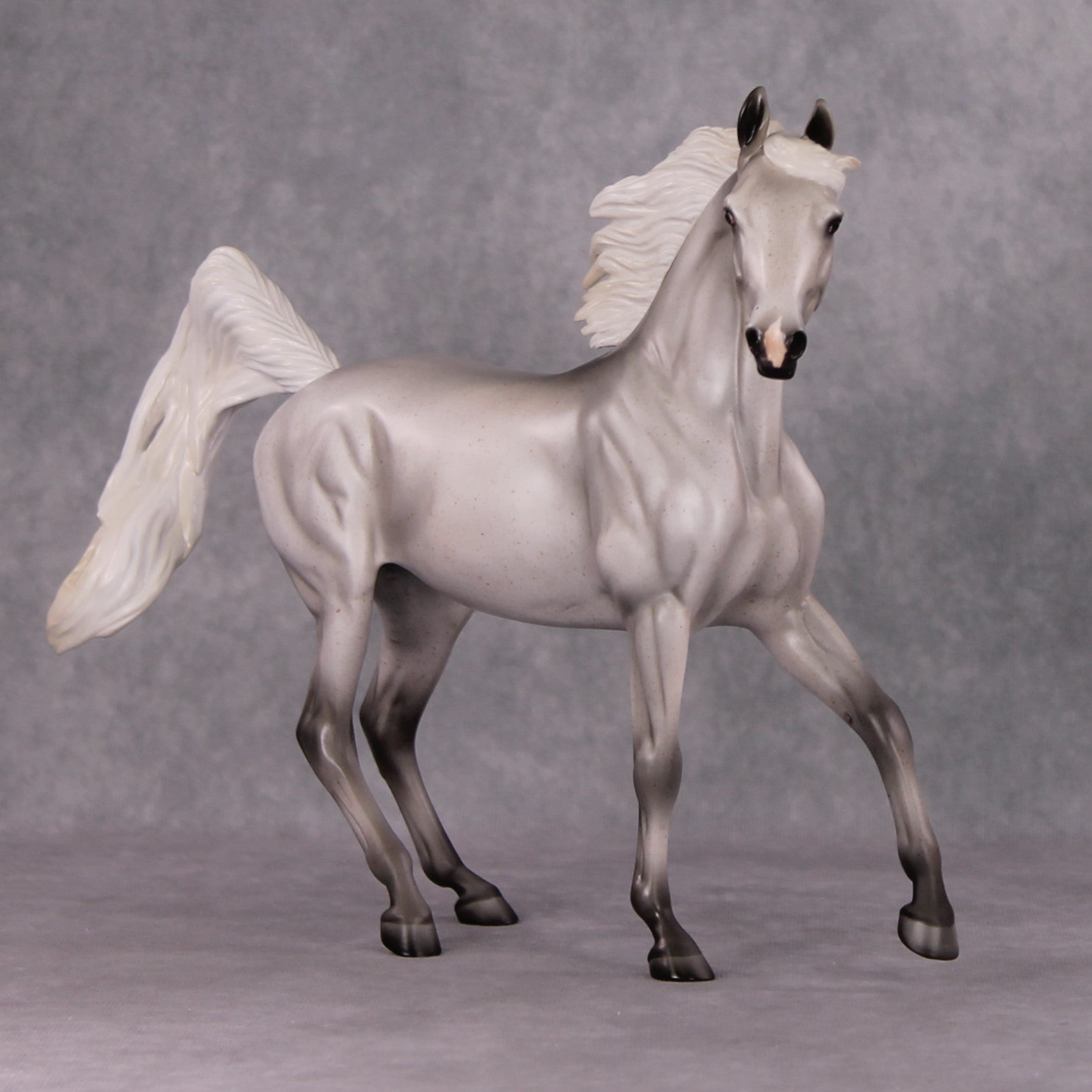 Penelope OOAK Fleabitten Grey Arab Mare By Angela Marleau HS24