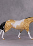 Bisque OOAK Dappled Buckskin Tobiano Running Stock Horse By Angela Marleau HS24 Online Drawing OOAK