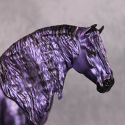 Nora OOAK Meallic Dappled Purple Dun Deco Heavy Draft By Angela Marleau HS24 MHP Auction Piece