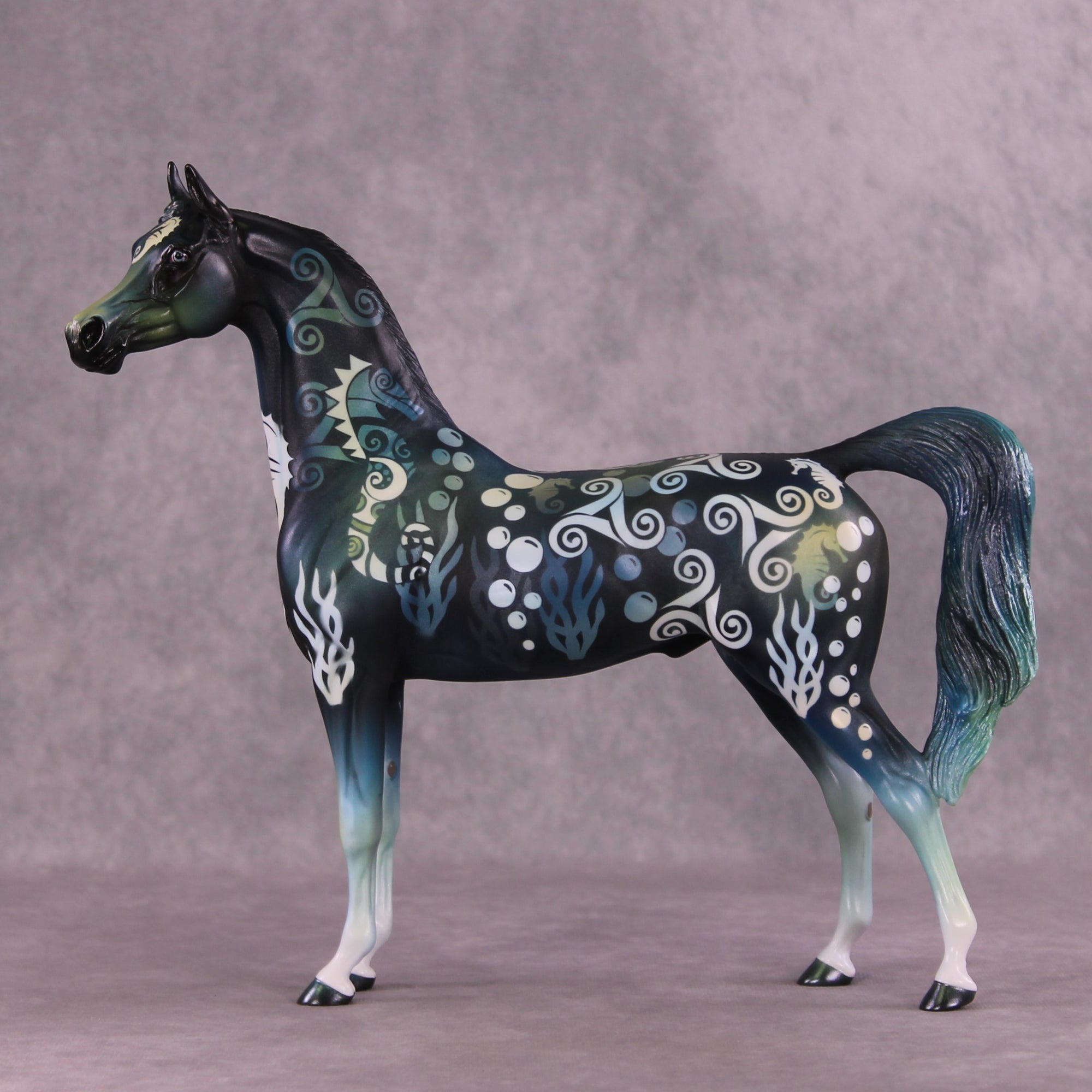 "Deep Blue" OOAK Arabian by Kike Duarte EQ25