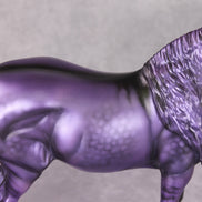 Nora OOAK Meallic Dappled Purple Dun Deco Heavy Draft By Angela Marleau HS24 MHP Auction Piece