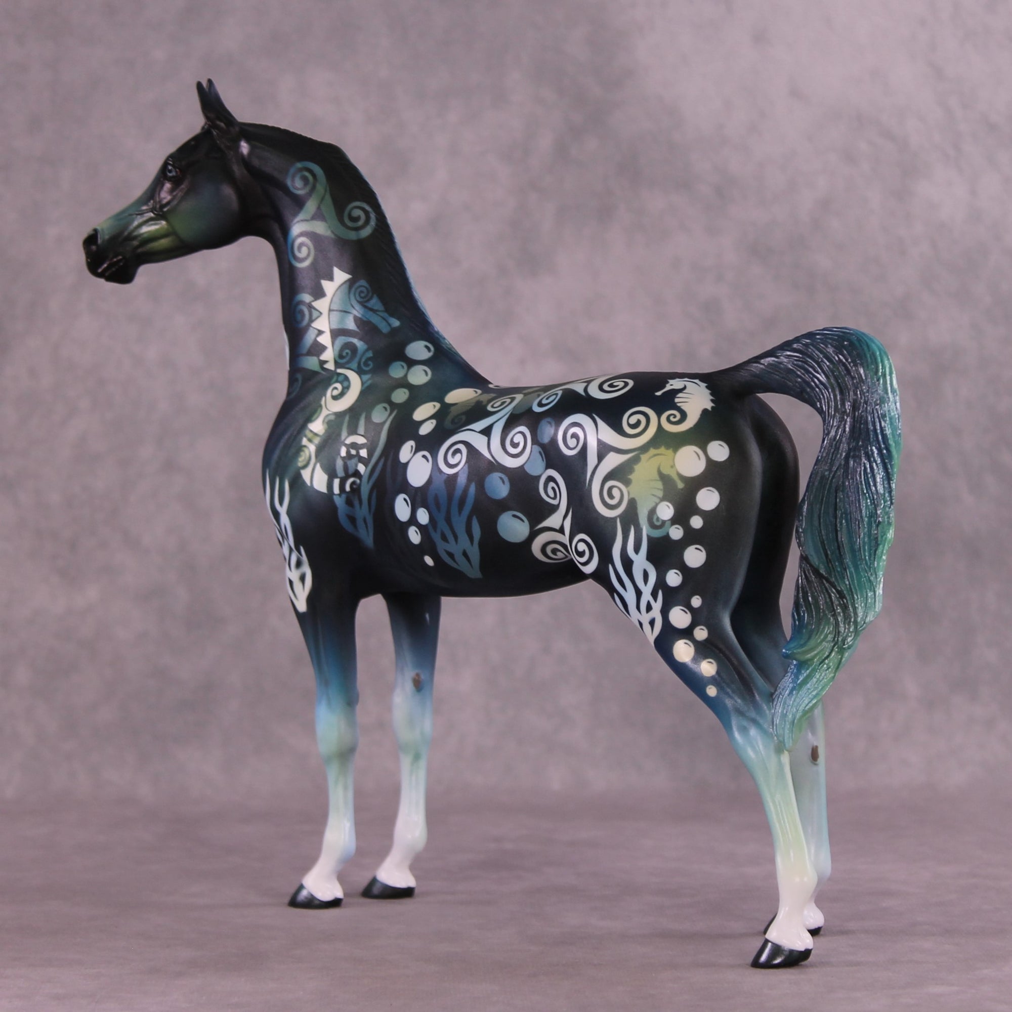 "Deep Blue" OOAK Arabian by Kike Duarte EQ25