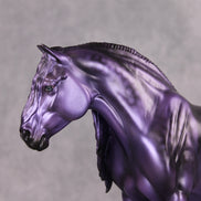 Nora OOAK Meallic Dappled Purple Dun Deco Heavy Draft By Angela Marleau HS24 MHP Auction Piece