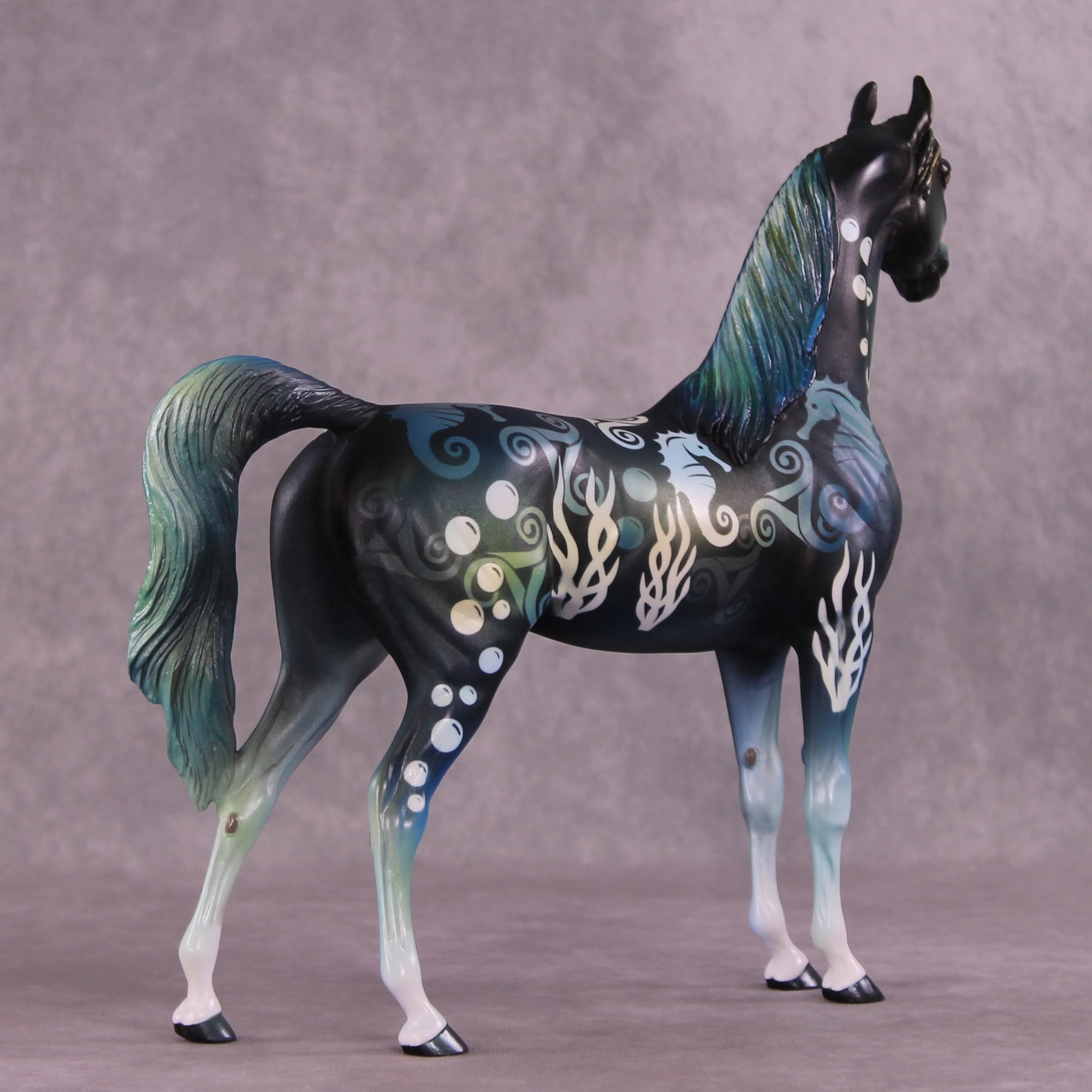 "Deep Blue" OOAK Arabian by Kike Duarte EQ25