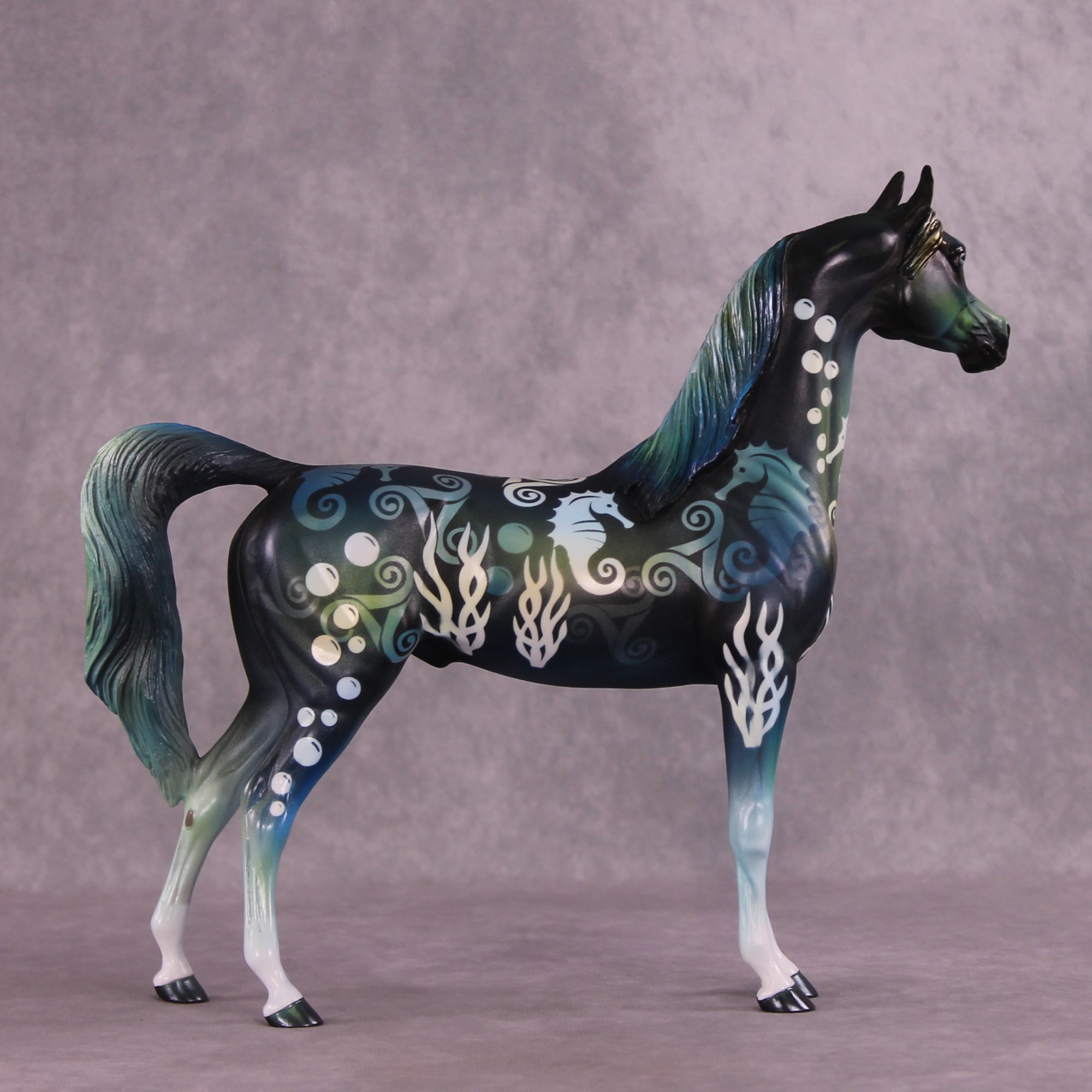 "Deep Blue" OOAK Arabian by Kike Duarte EQ25