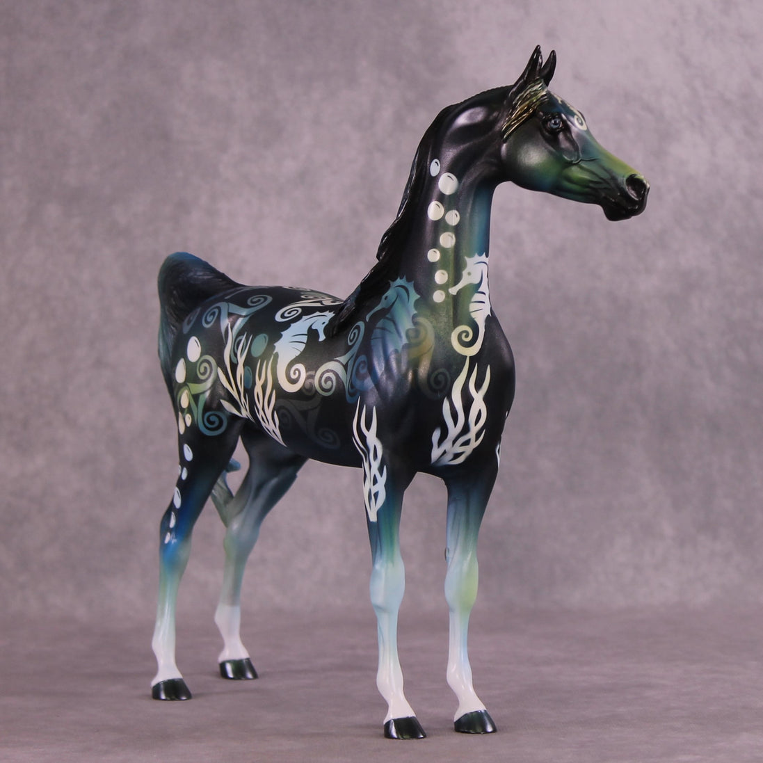"Deep Blue" OOAK Arabian by Kike Duarte EQ25