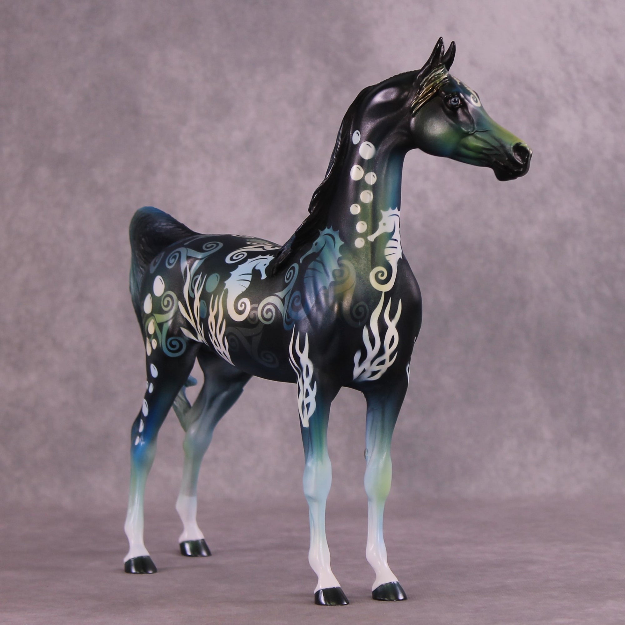 "Deep Blue" OOAK Arabian by Kike Duarte EQ25