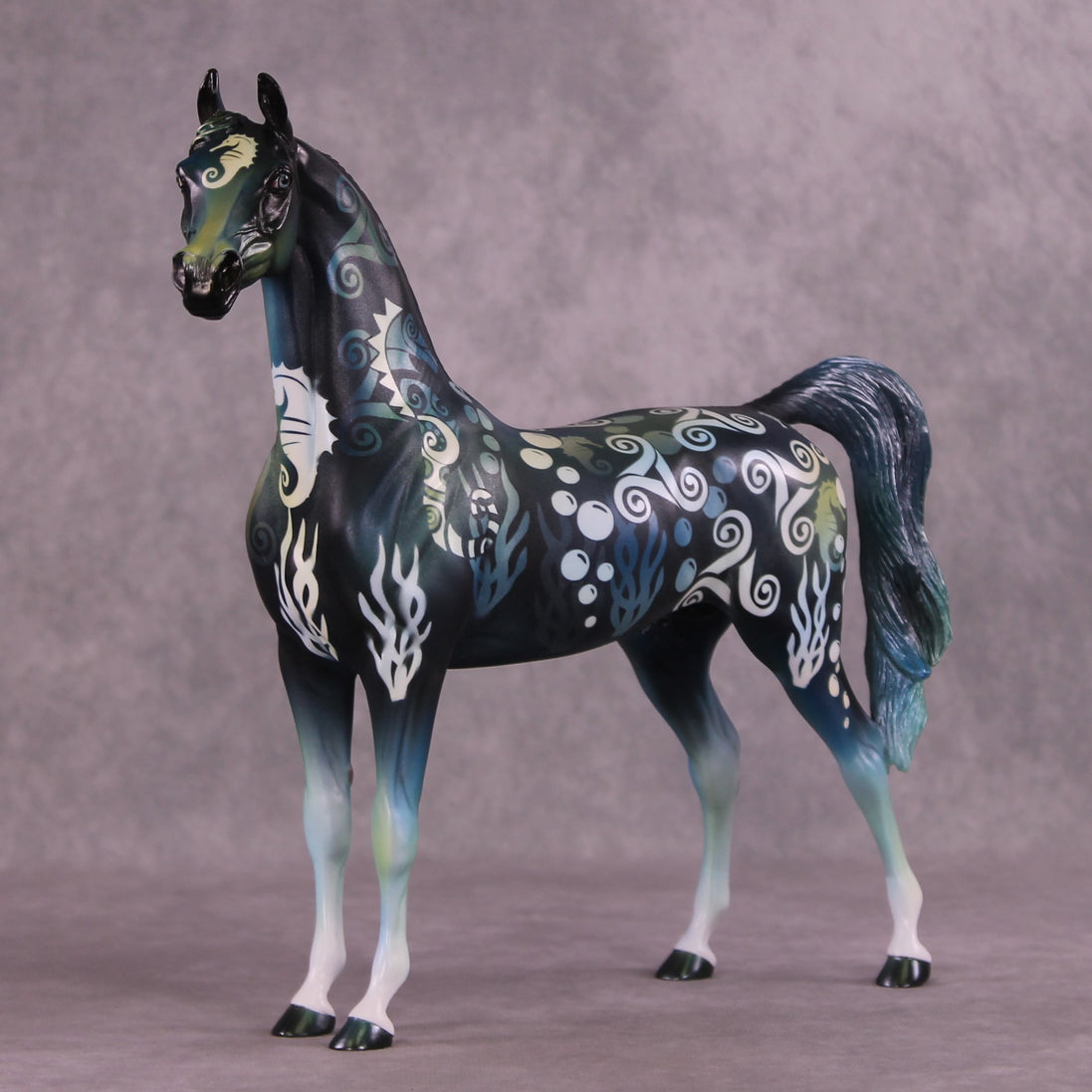 "Deep Blue" OOAK Arabian by Kike Duarte EQ25