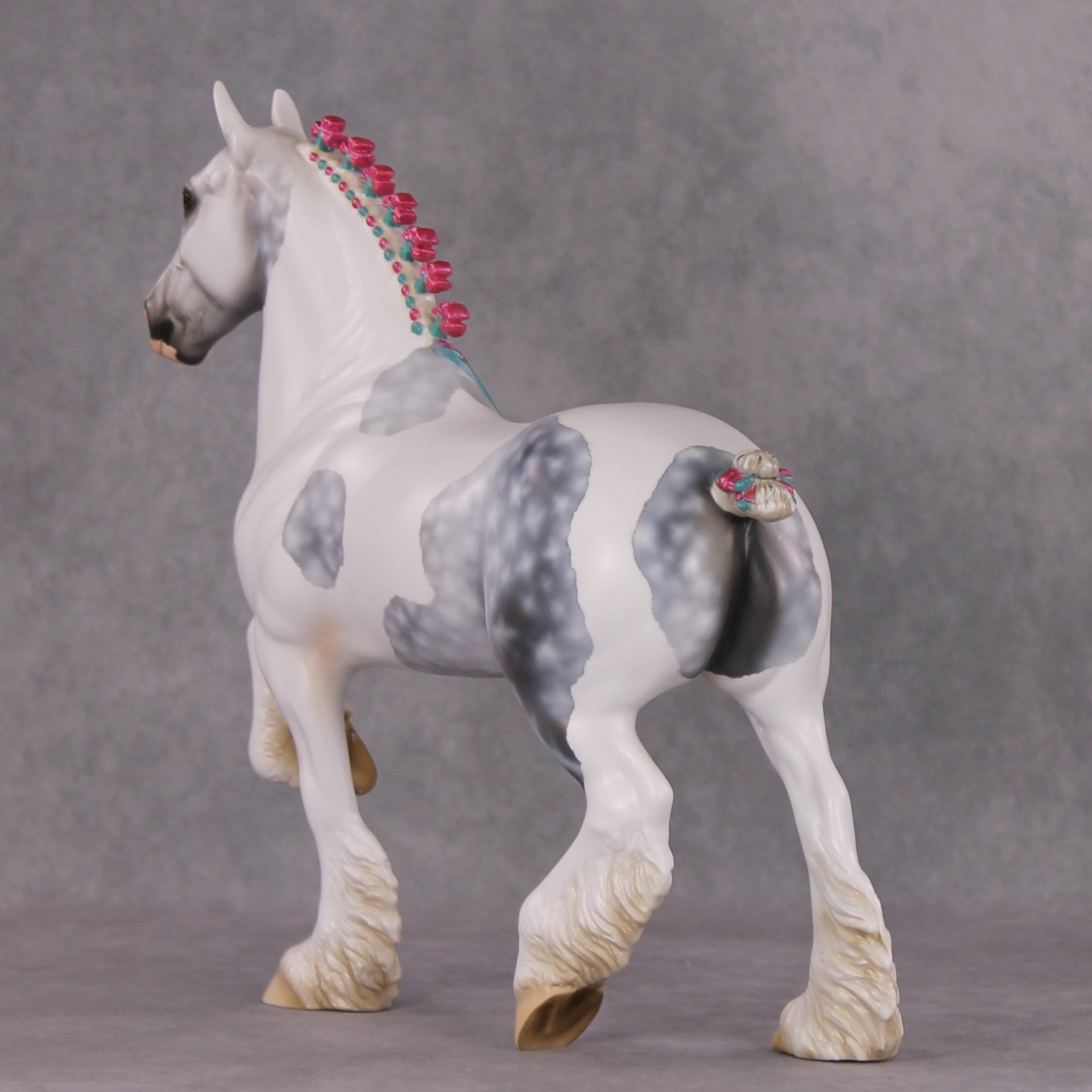 Hendrick OOAK Dappled Grey Tobiano Trotting Drafter By Heather Bullach Best Offers 12/17/24