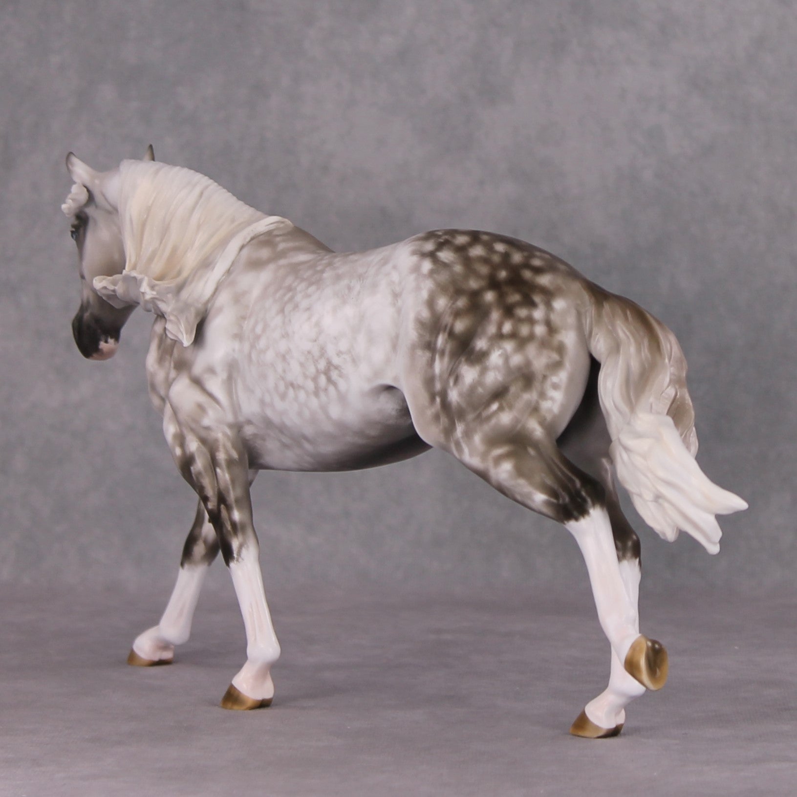 Frederick OOAK Dappled Grey Custom Running Stock Horse By Maggie Jenner- Bennett Best Offers 12/17/24