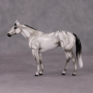 Deep Winter OOAK Glossy Grey Stock Chip By Ellen Robbins HS24 MHP Auction Piece