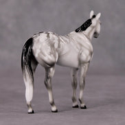 Deep Winter OOAK Glossy Grey Stock Chip By Ellen Robbins HS24 MHP Auction Piece