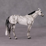 Deep Winter OOAK Glossy Grey Stock Chip By Ellen Robbins HS24 MHP Auction Piece
