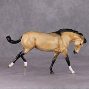 Effoh OOAK Dappled Buckskin Custom Pebble Mule By Angela Marleau HS24 MHP Auction Piece