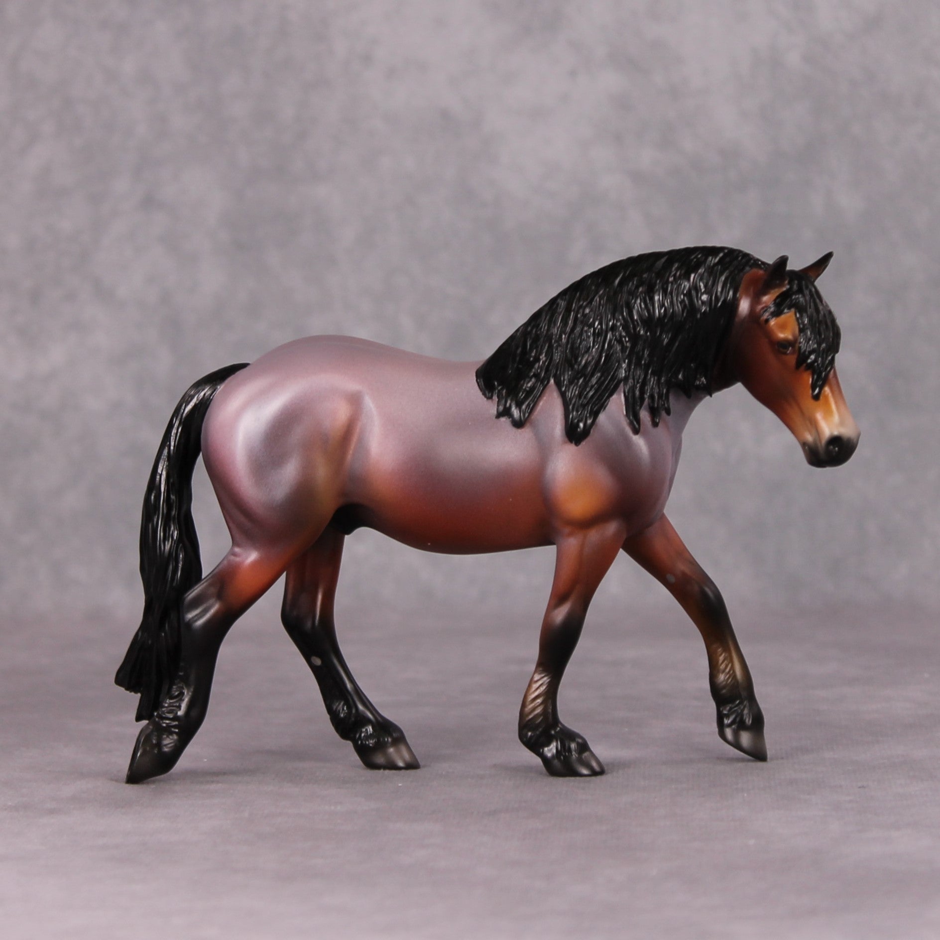 Tommy OOAK Red Roan Custom Pebble Draft By Angela Marleau HS24 MHP Auction Piece