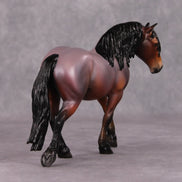 Tommy OOAK Red Roan Custom Pebble Draft By Angela Marleau HS24 MHP Auction Piece