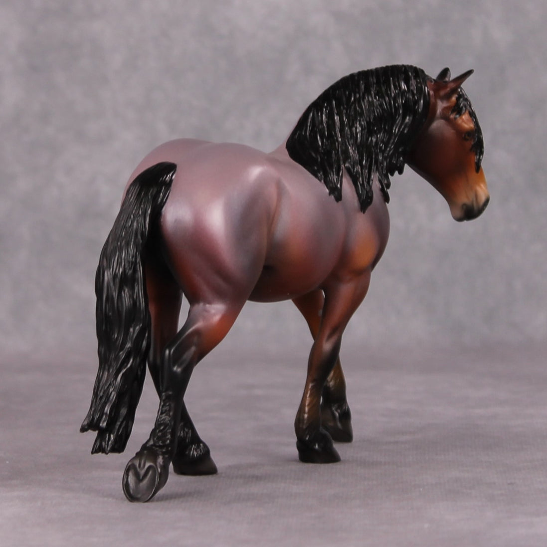 Tommy OOAK Red Roan Custom Pebble Draft By Angela Marleau HS24 MHP Auction Piece