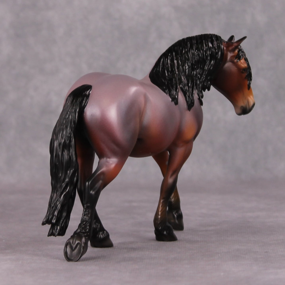 Tommy OOAK Red Roan Custom Pebble Draft By Angela Marleau HS24 MHP Auction Piece