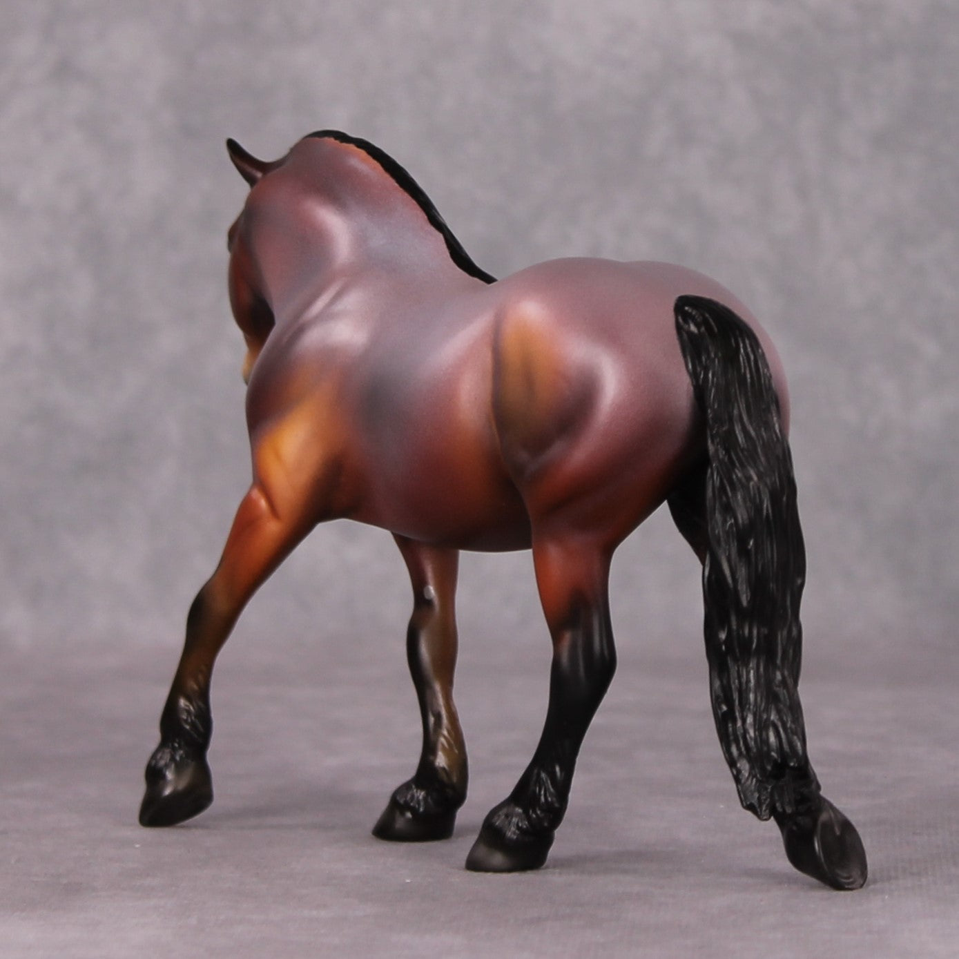 Tommy OOAK Red Roan Custom Pebble Draft By Angela Marleau HS24 MHP Auction Piece
