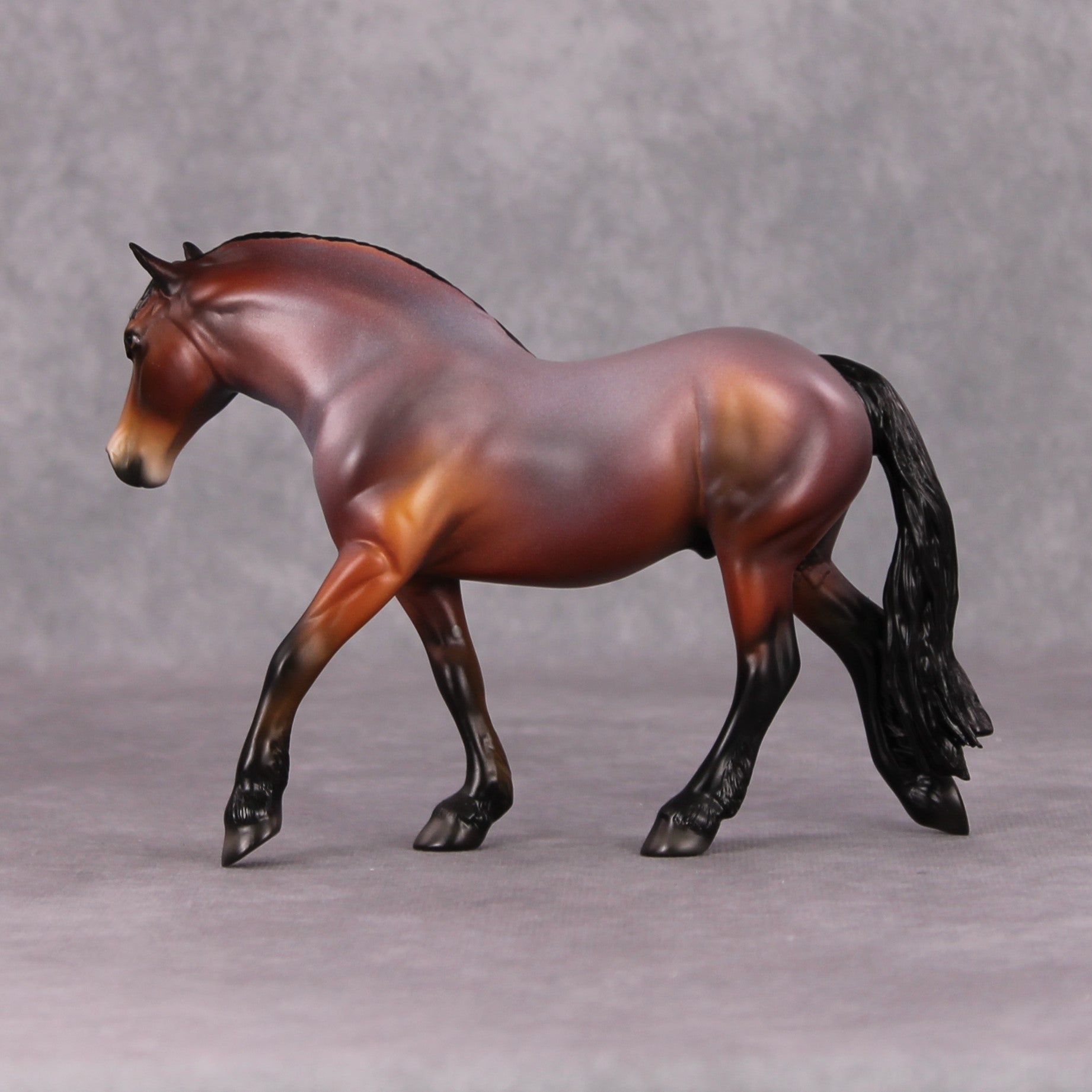 Tommy OOAK Red Roan Custom Pebble Draft By Angela Marleau HS24 MHP Auction Piece