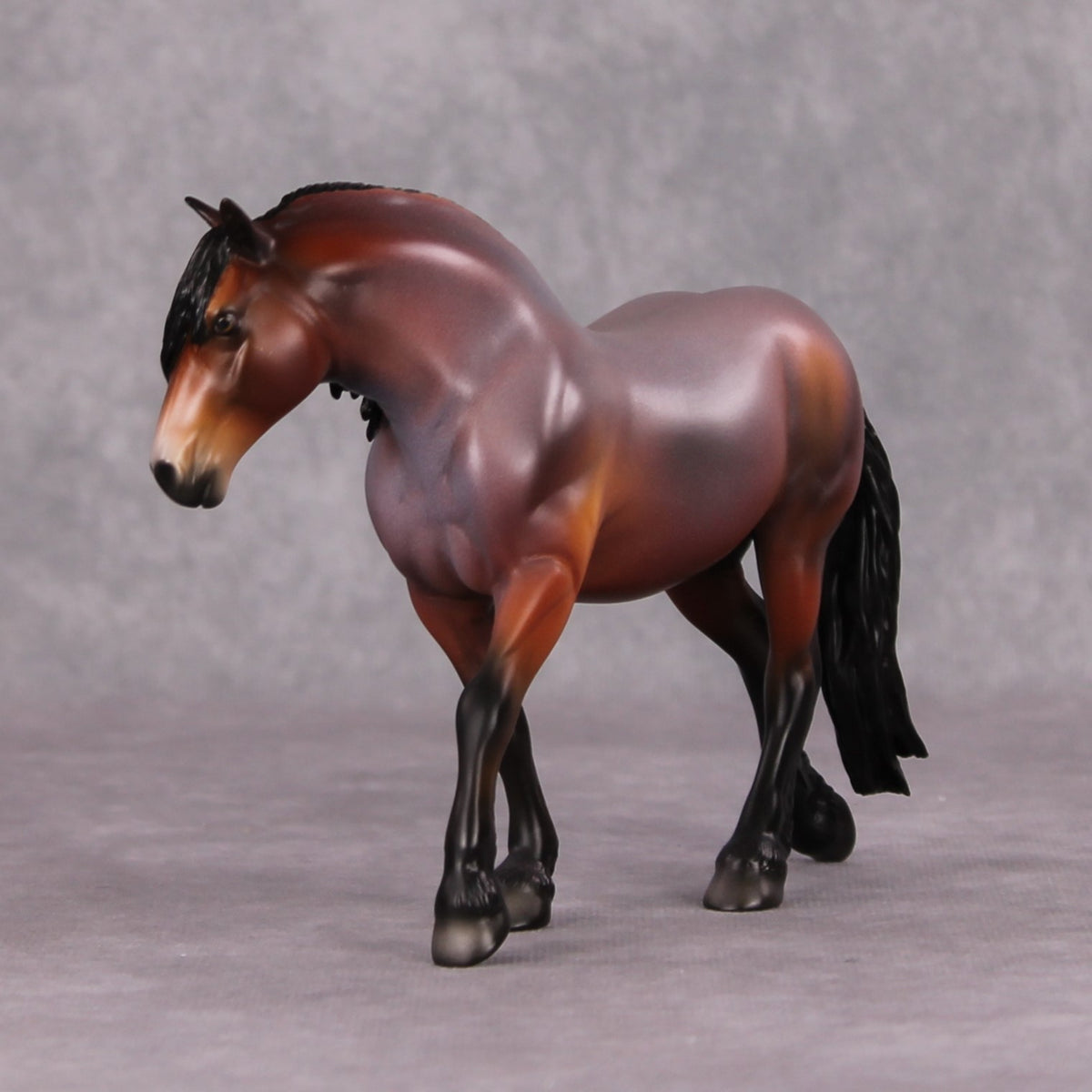 Tommy OOAK Red Roan Custom Pebble Draft By Angela Marleau HS24 MHP Auction Piece