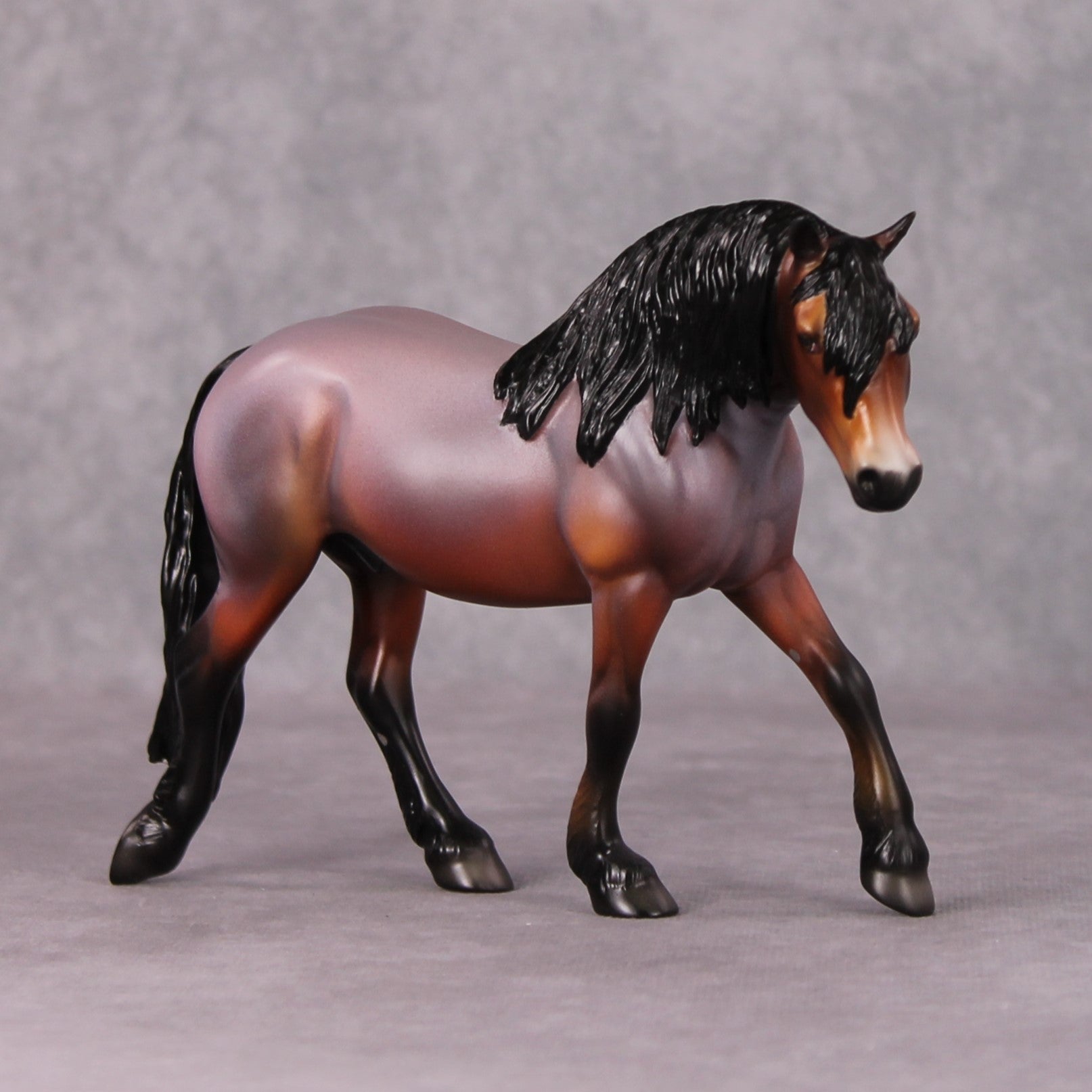 Tommy OOAK Red Roan Custom Pebble Draft By Angela Marleau HS24 MHP Auction Piece