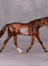 Nadia OOAK Chestnut Rabicano Warmblood Pebble By Angela Marleau HS24 MHP Auction Piece