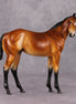 Peach OOAK Mealy Bay Weanling By Angela Marleau HS24 MHP Auction Piece