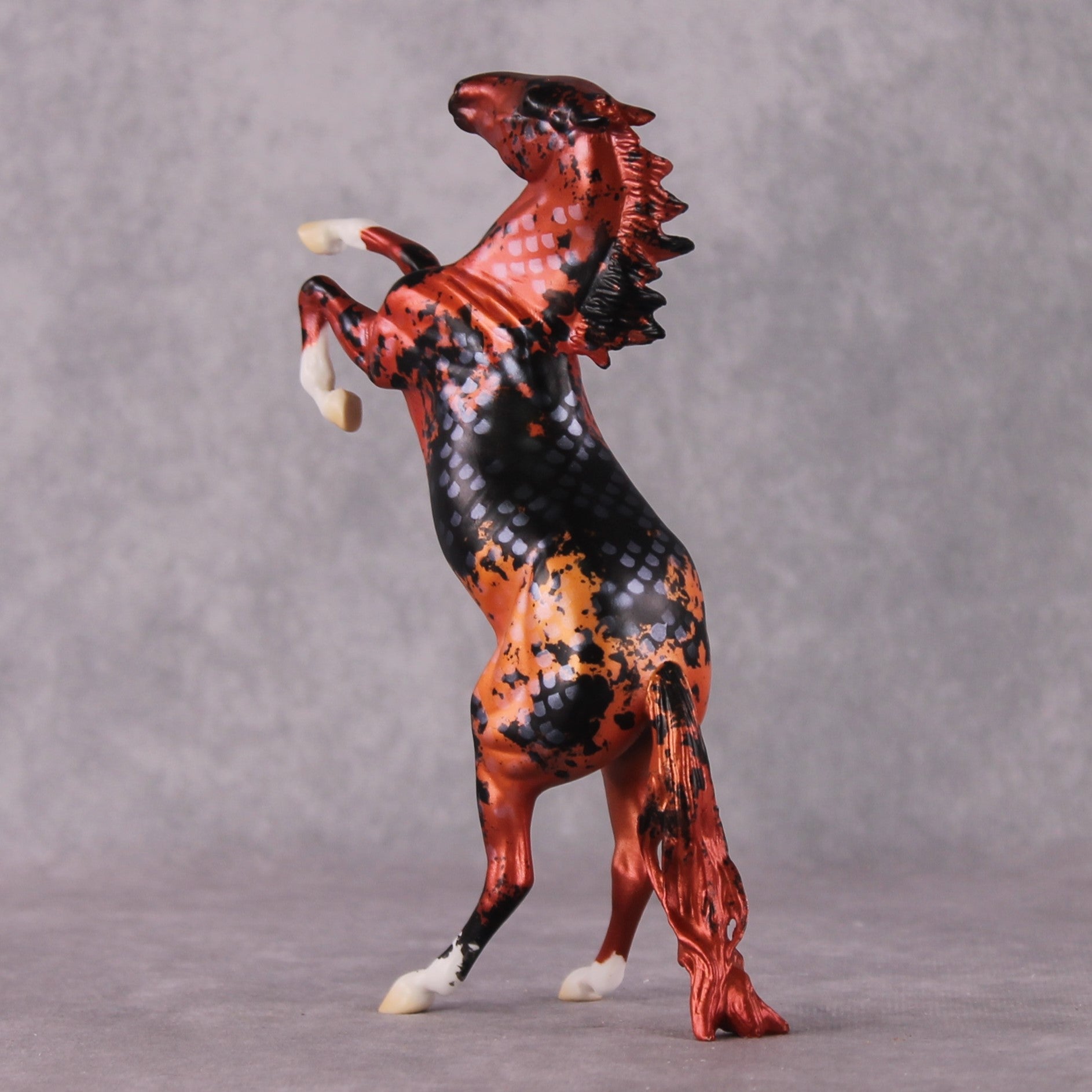 "Kōhaku" OOAK Koi Inspired Rearing Pebble by Jess Hamill