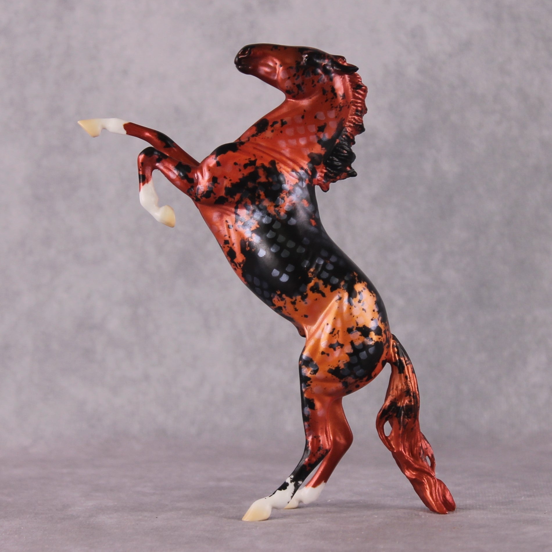 "Kōhaku" OOAK Koi Inspired Rearing Pebble by Jess Hamill