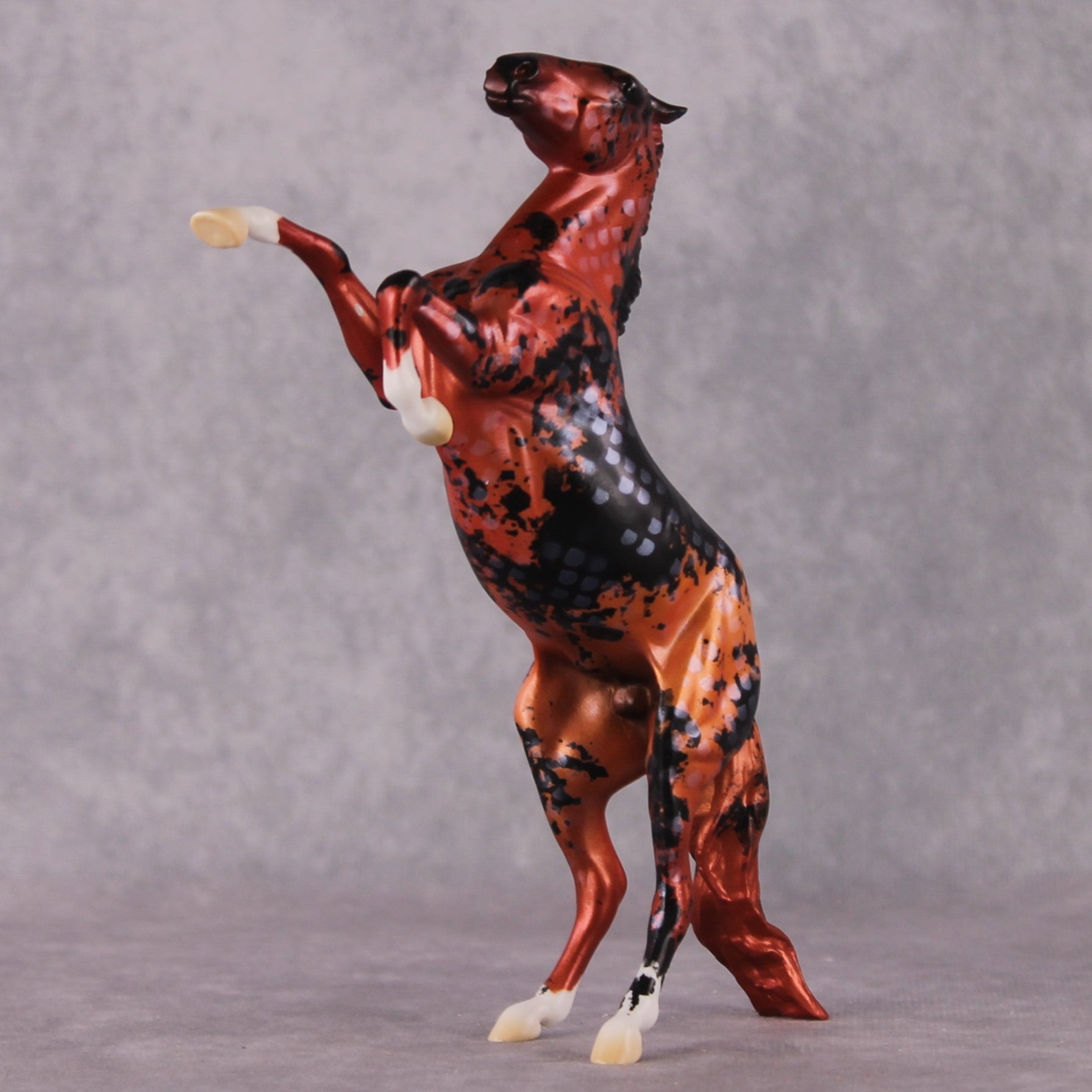 "Kōhaku" OOAK Koi Inspired Rearing Pebble by Jess Hamill