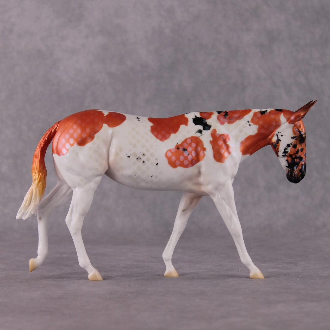 "Gosanke" OOAK Koi Inspired Pebble Mule by Jess Hamill