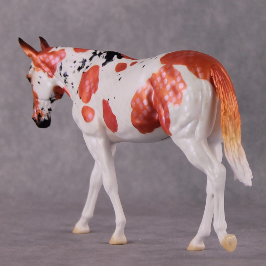 "Gosanke" OOAK Koi Inspired Pebble Mule by Jess Hamill