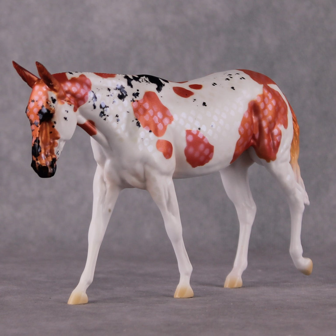 "Gosanke" OOAK Koi Inspired Pebble Mule by Jess Hamill