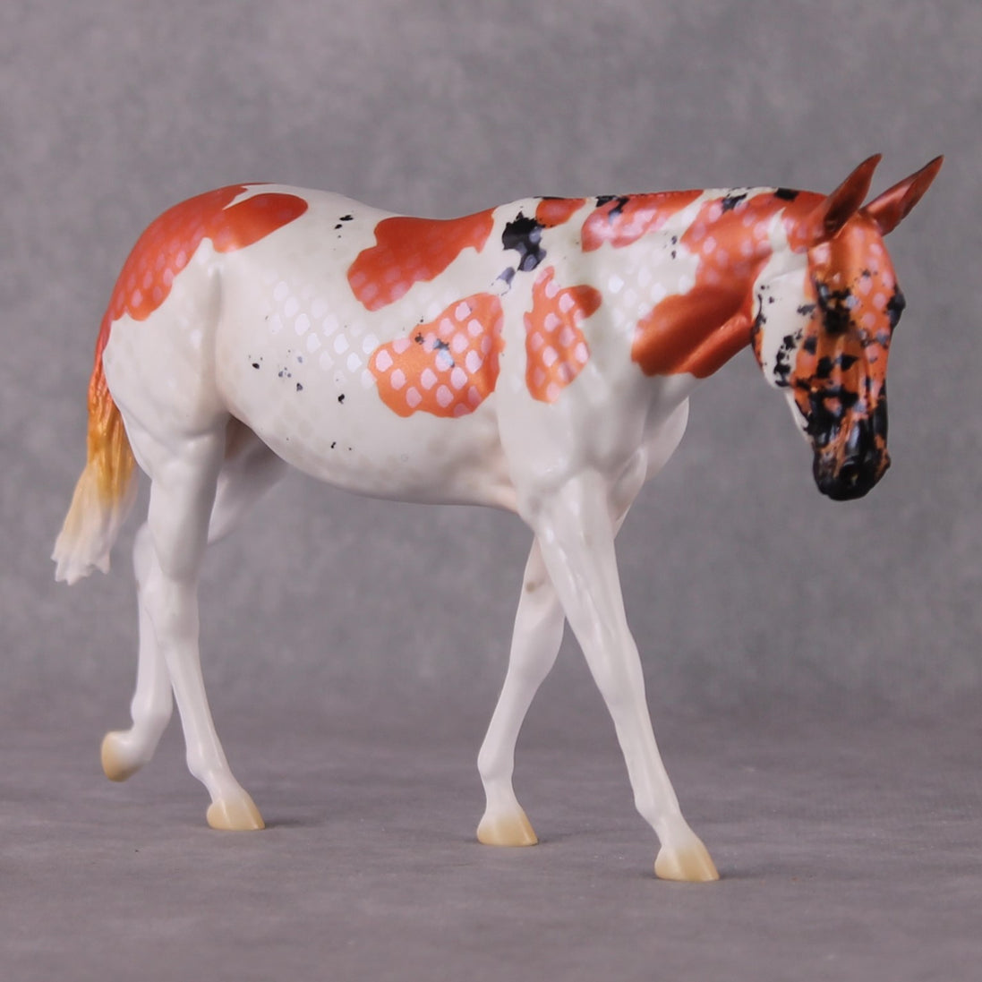 "Gosanke" OOAK Koi Inspired Pebble Mule by Jess Hamill