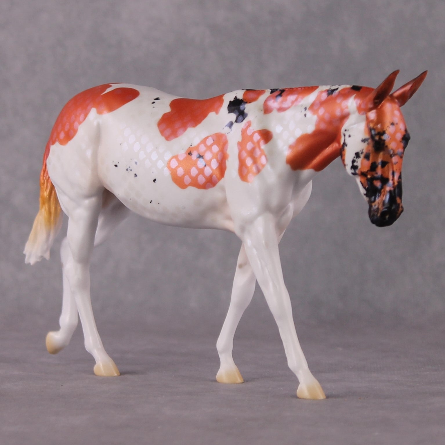 &quot;Gosanke&quot; OOAK Koi Inspired Pebble Mule by Jess Hamill