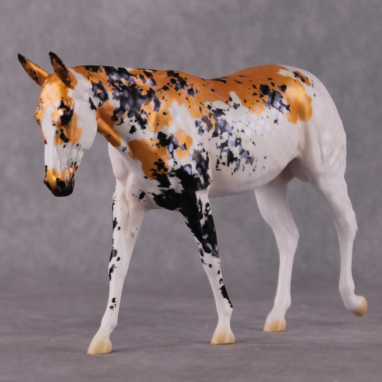 &quot;Utsuri&quot; OOAK Koi Inspired Pebble Mule by Jess Hamill