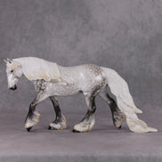 Moonlit Melody OOAK Light Dapple Pearl Grey W/ Blue Interference Irish Cob By Ellen Robbins HS24 MHP Auction Piece