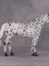 Cookiez 4 Santa OOAK Pearl Black Leopard Appaloosa W/ Blue Interference ISH By Ellen Robbins HS24 MHP Auction Piece
