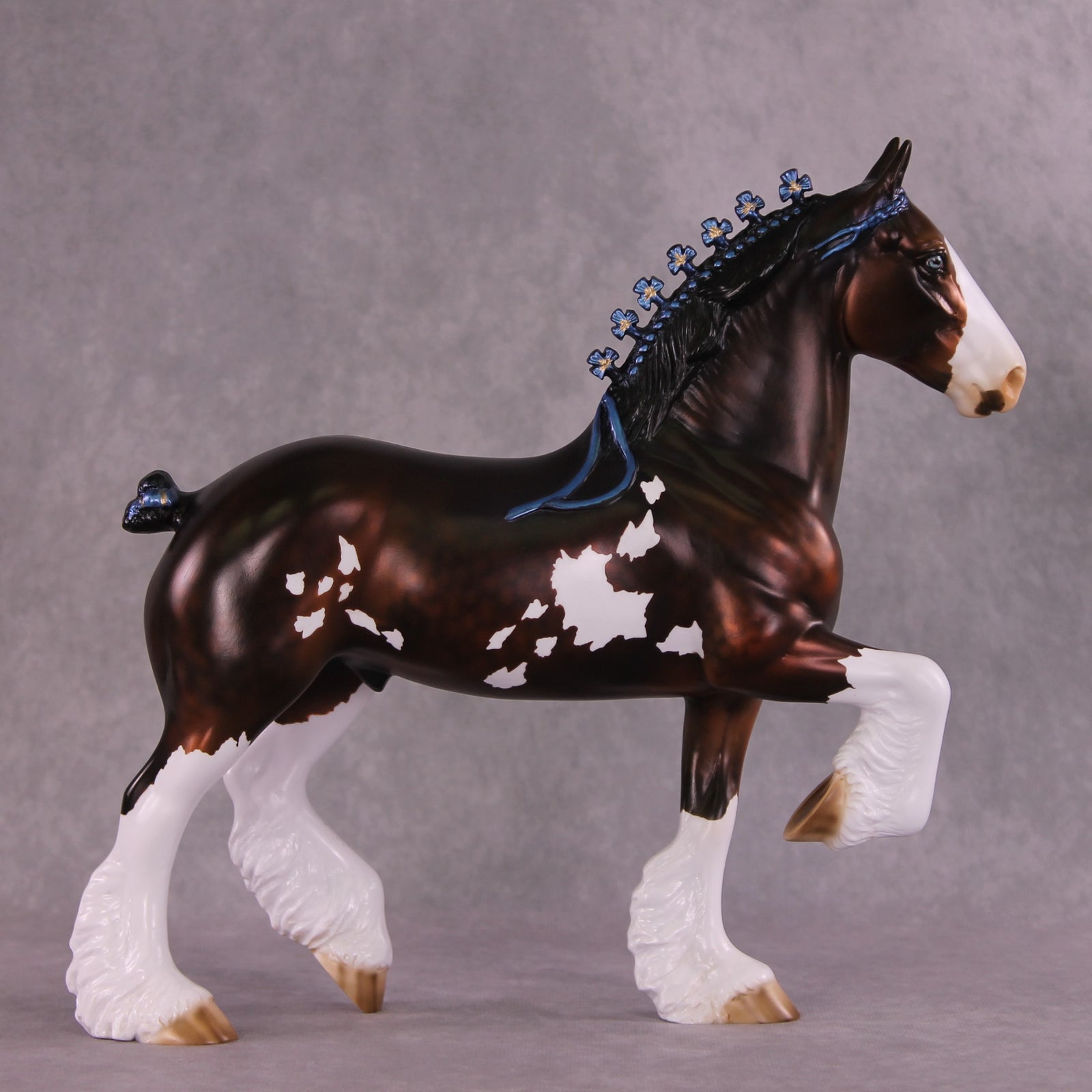 "Cornflower" OOAK Trotting Drafter By Julie Keim EQ25