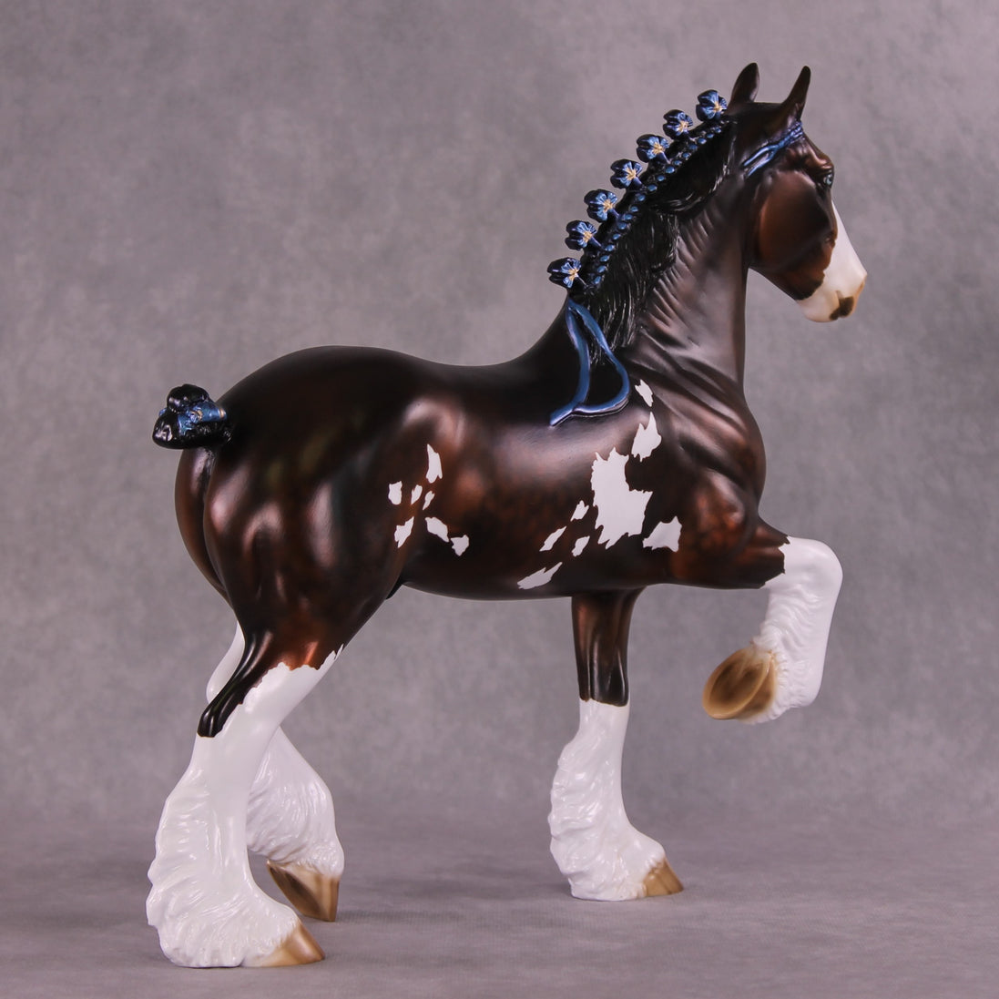 "Cornflower" OOAK Trotting Drafter By Julie Keim EQ25