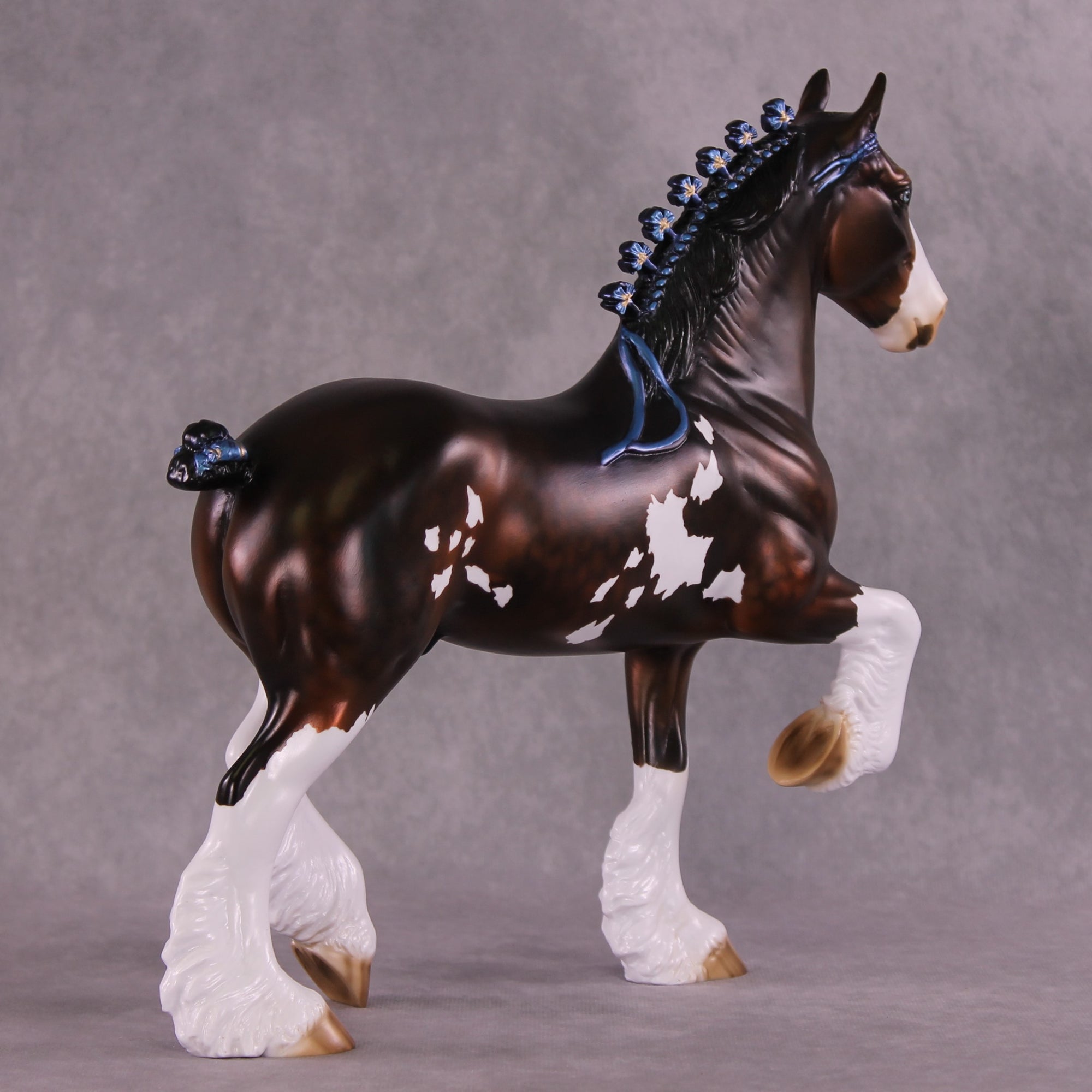 "Cornflower" OOAK Trotting Drafter By Julie Keim EQ25