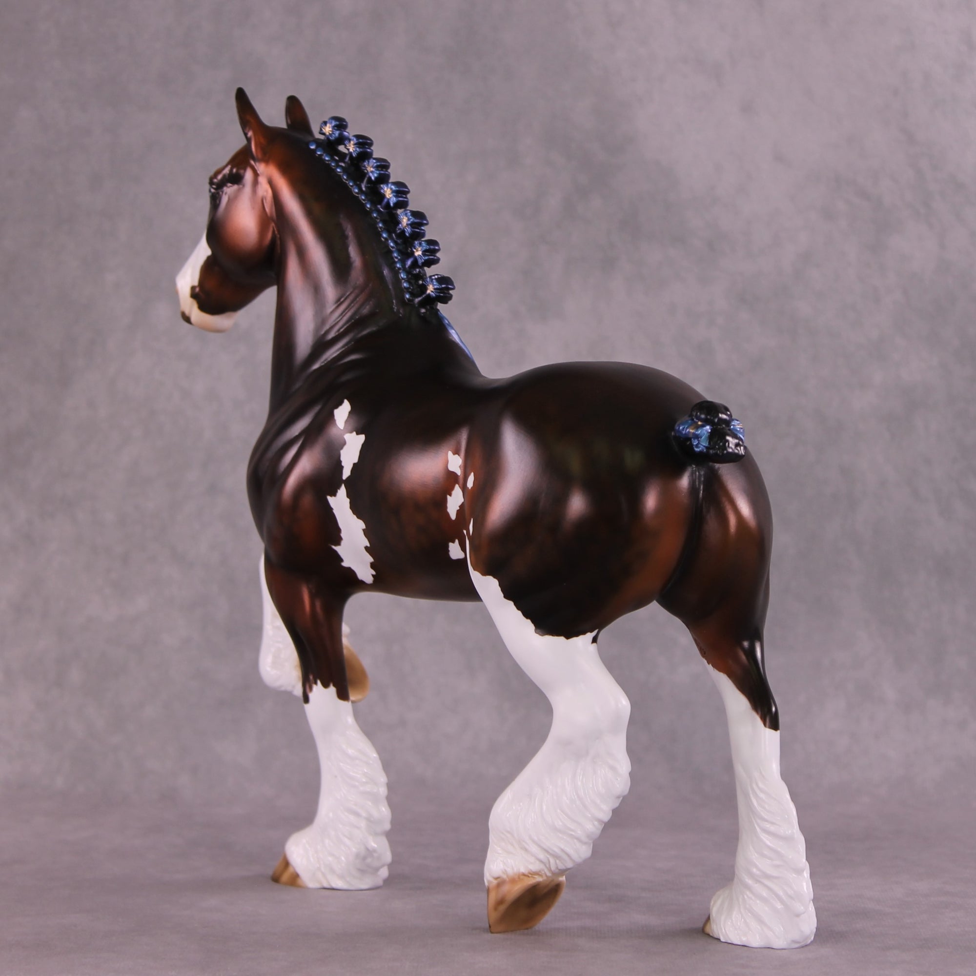 "Cornflower" OOAK Trotting Drafter By Julie Keim EQ25