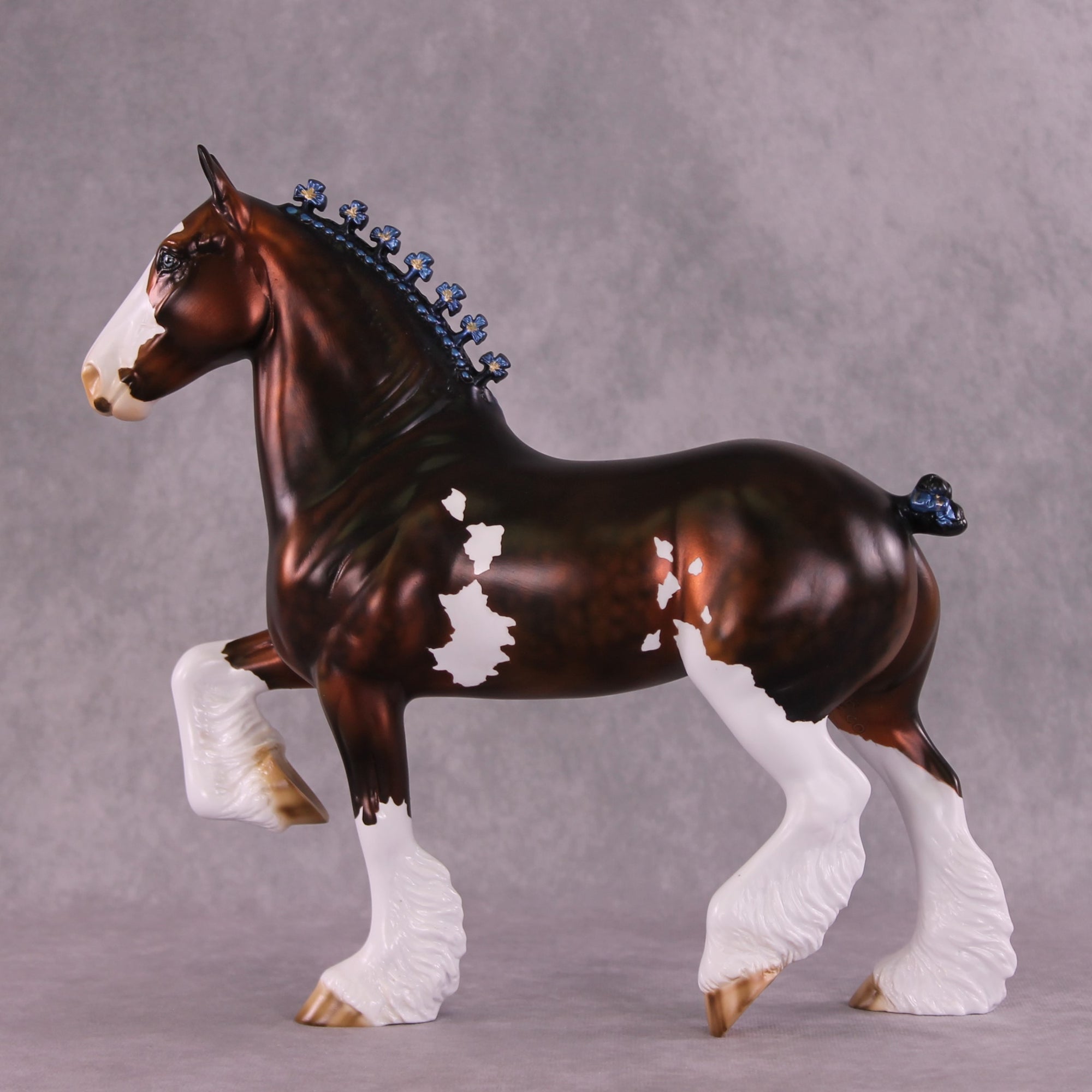 "Cornflower" OOAK Trotting Drafter By Julie Keim EQ25