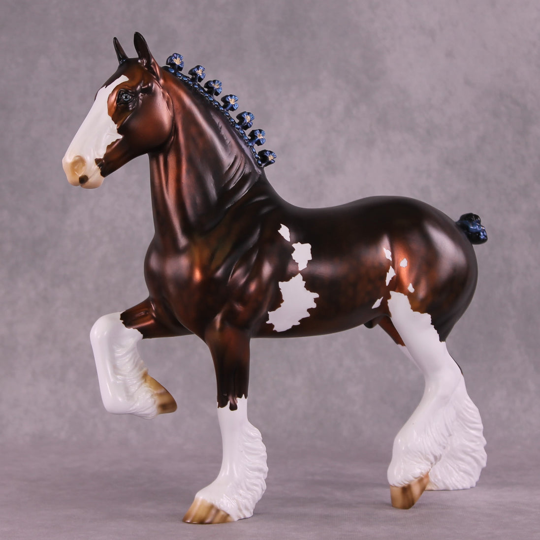 "Cornflower" OOAK Trotting Drafter By Julie Keim EQ25