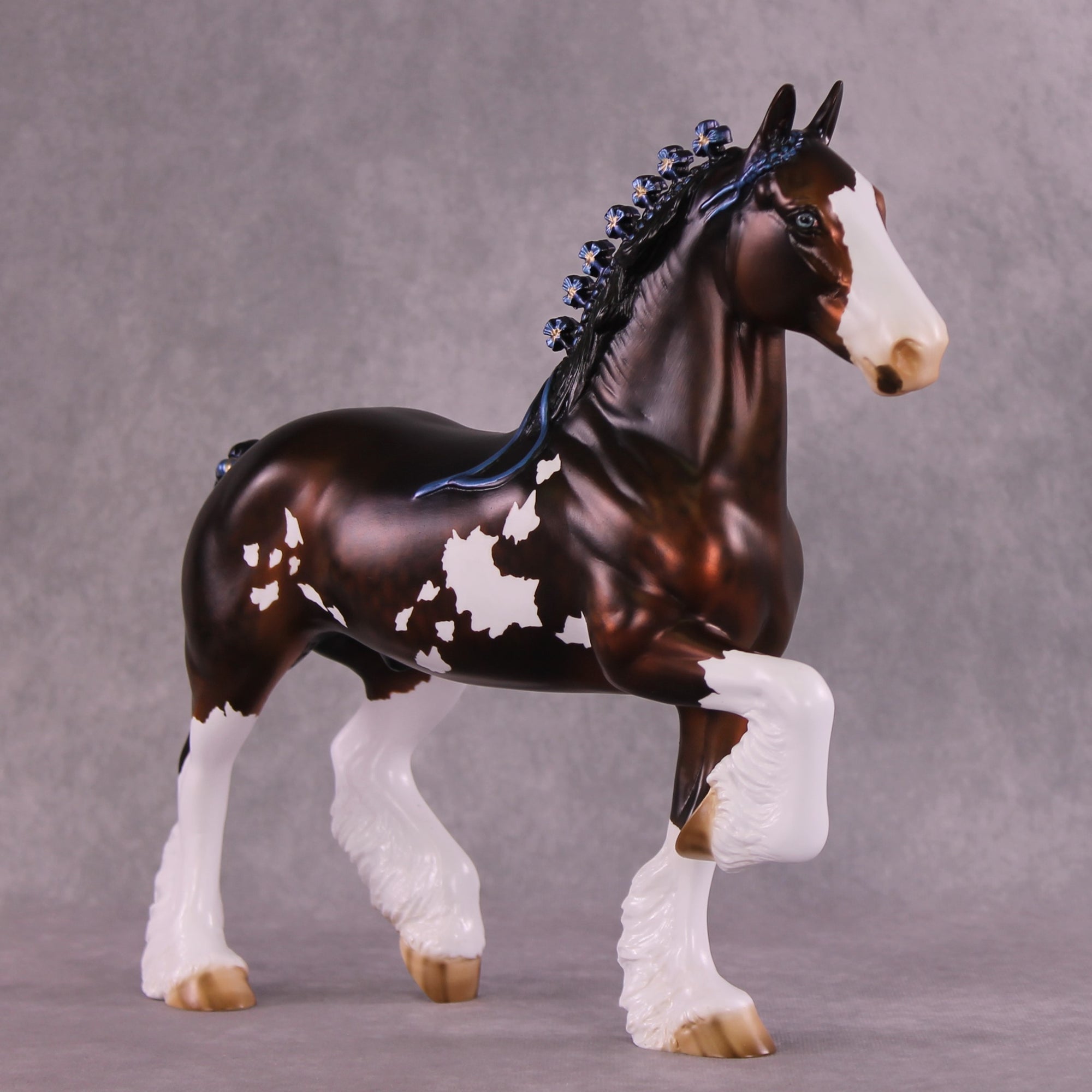 "Cornflower" OOAK Trotting Drafter By Julie Keim EQ25