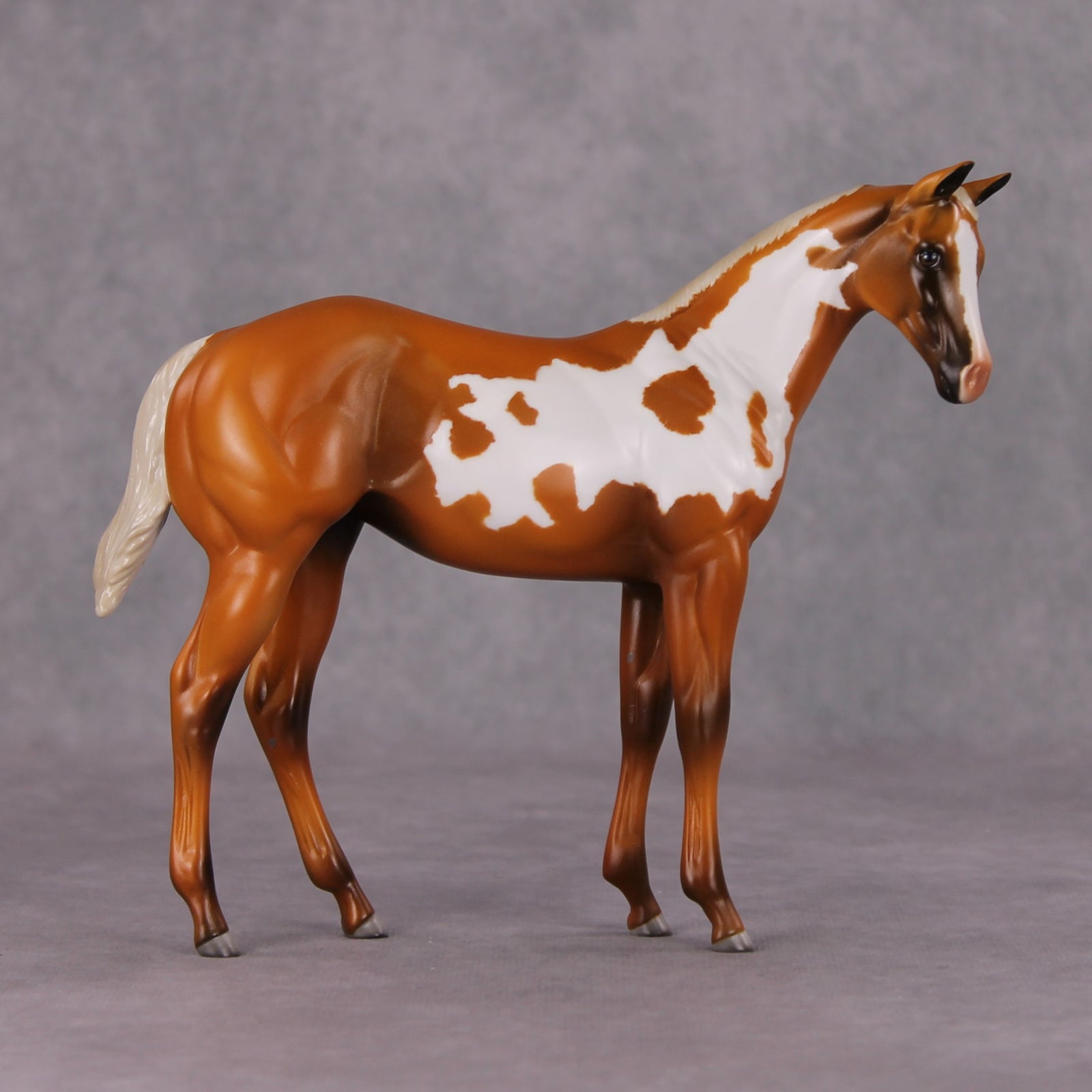 Cookies and Milk OOAK Chestnut Pinto Weanling By Jamie Adamson HS24