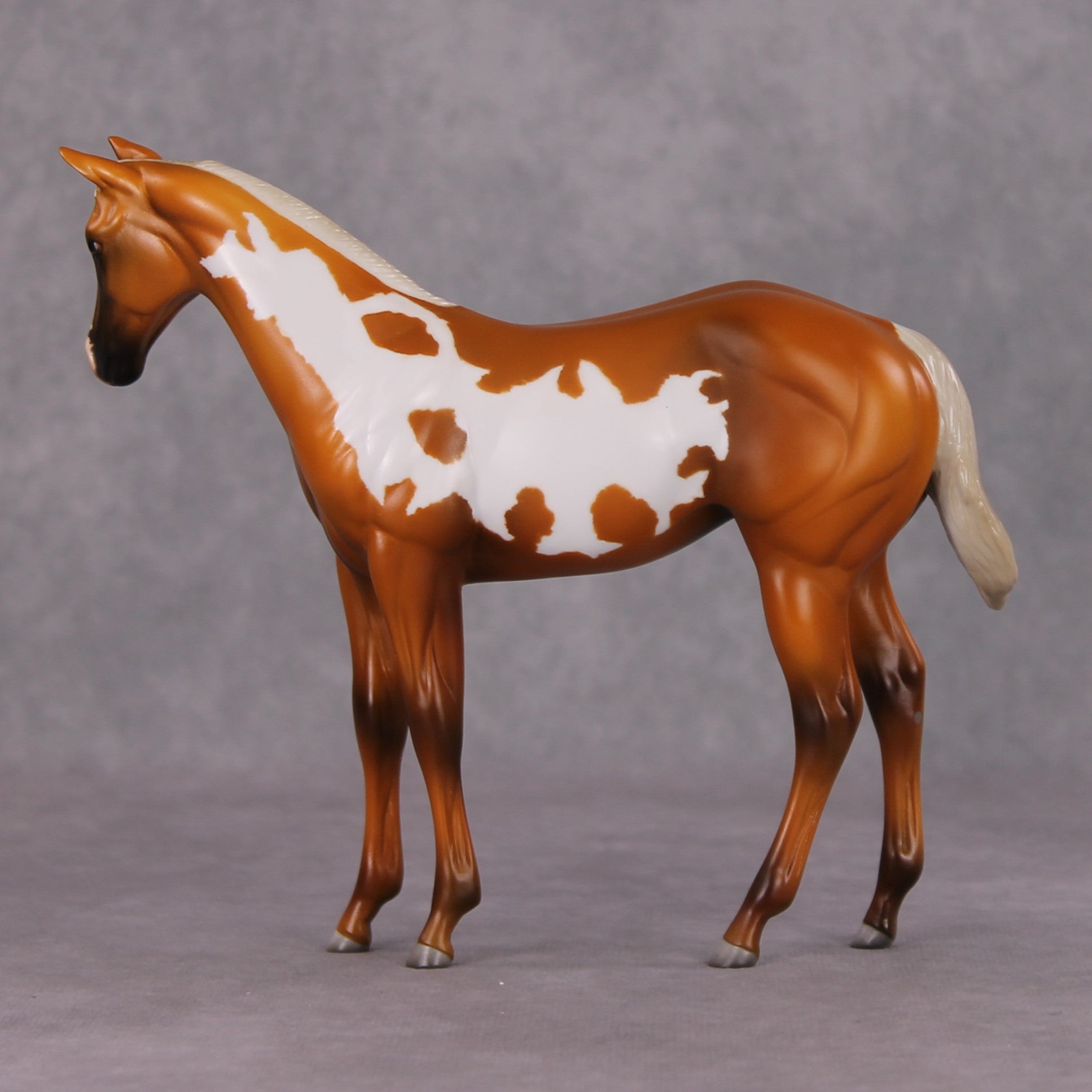 Cookies and Milk OOAK Chestnut Pinto Weanling By Jamie Adamson HS24