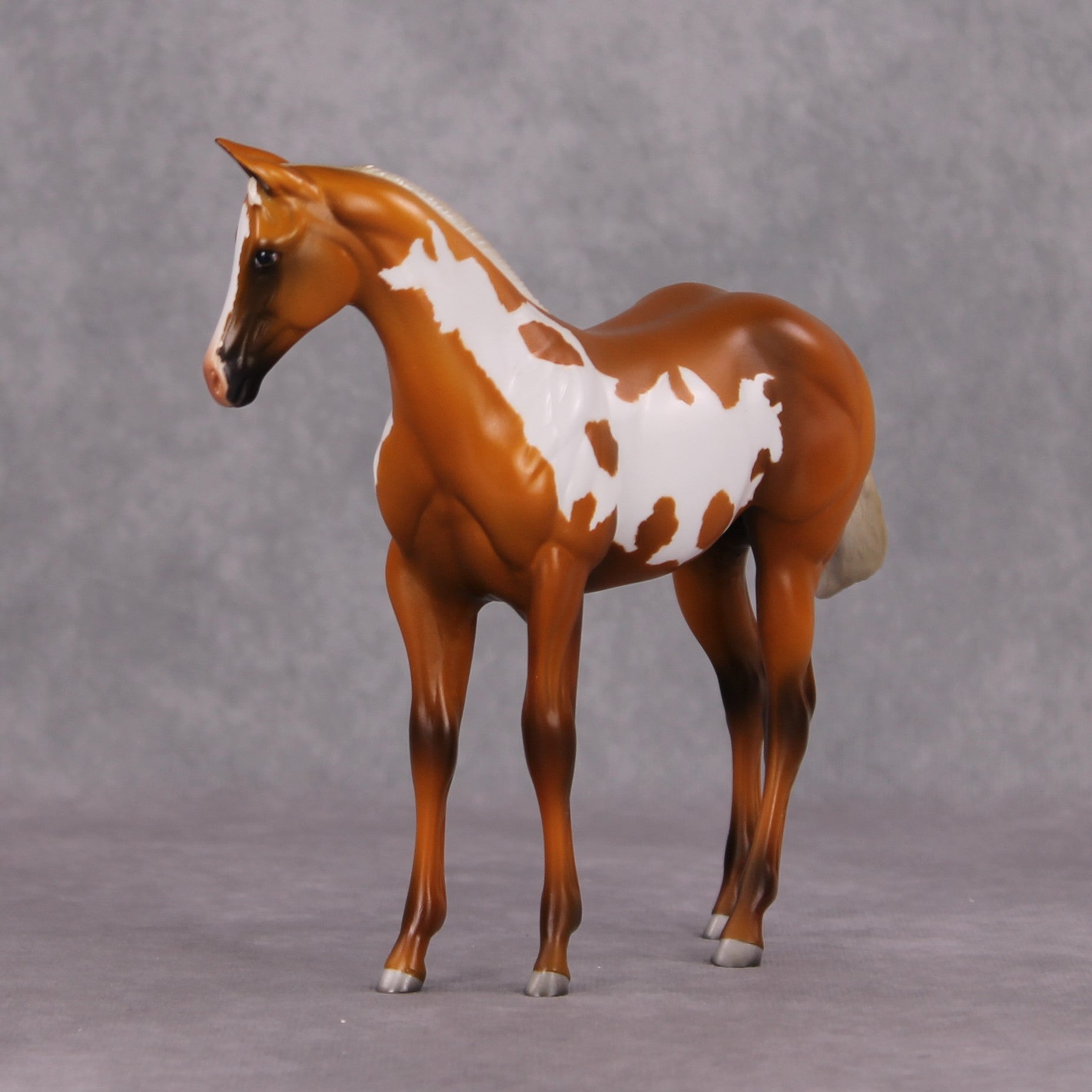 Cookies and Milk OOAK Chestnut Pinto Weanling By Jamie Adamson HS24