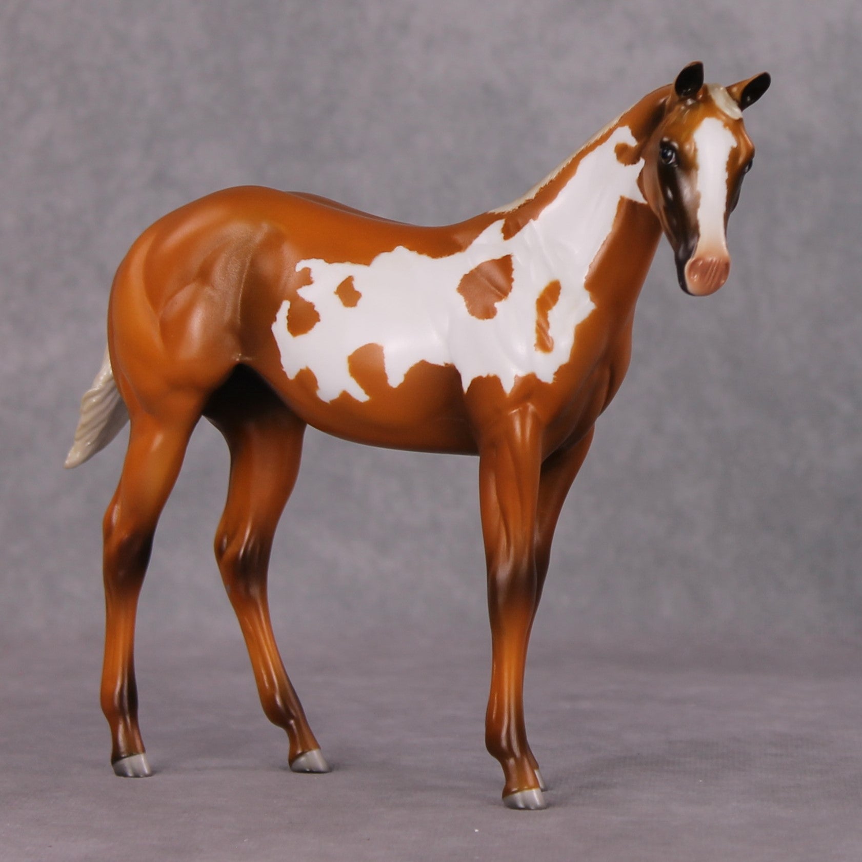 Cookies and Milk OOAK Chestnut Pinto Weanling By Jamie Adamson HS24
